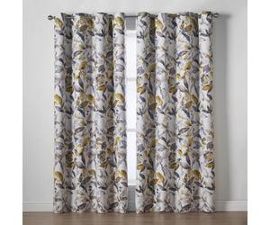 Luxury Living Gi Printed Ring Top Curtains Ochre