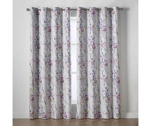 Luxury Living Kura Ring Top Printed Curtains