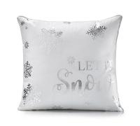 Luxury Living Let It Snow 18" Christmas Cushion