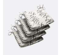 Luxury Living Linen Fern Outdoor Tapezoid Shape Seat Pad