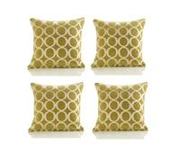 Luxury Living Luxury Chenille Cushion set of 4 in Lime | Size: 45 cm x 45 cm Luxury Living Lime 45 cm x 45 cm