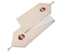 Luxury Living Owl Christmas Table Runner in Cream Luxury Living Cream
