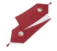 Luxury Living Owl Christmas Table Runner in Red Luxury Living Red