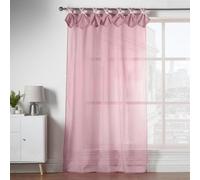 Luxury Living Tiara Dolly Tab Top Voile Curtain Panel Blush