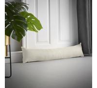 Luxury Living Velvet Chenille Draught Excluder 90Cm X 15Cm X 15Cm Cream