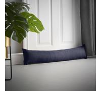 Luxury Living Velvet Chenille Draught Excluder in Navy | Size: 90 cm x 15 cm Luxury Living Navy 90 cm x 15 cm