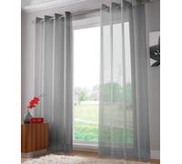 Luxury Living Voile Ringtop Eyelet Curtain Voile Net Panels