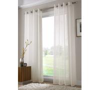 Luxury Living Voile Ringtop Eyelet Curtain Voile Net Panels
