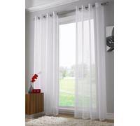 Luxury Living Voile Ringtop Eyelet Curtain Voile Net Panels