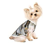 Luxury Marble Pattern Print Breathable Dog Cat Shirt, Sleeveless Vest, Soft Tank Top For Small Pets