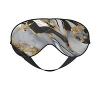 Luxury Marble Pattern Print Breathable Full-Cover Eye Mask Stylish Adjustable Nap Night Restful Environment