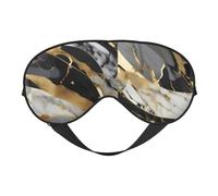 Luxury Marble Print Breathable Full-Cover Eye Mask Stylish Adjustable Nap Night Restful Environment