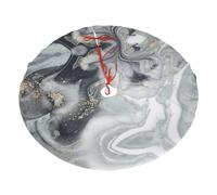 Luxury Marble Print Christmas Tree Skirt For Christmas, New Year Halloween Celebrations