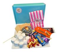 Luxury Marshmallow S'mores Toasting Kit Chocolate Smores Box for Birthday Xmas Eve NYE New Years Bonfire Night - All You Need To Make Luxury American S'Mores