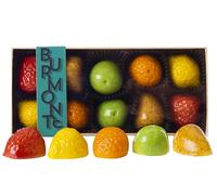 Luxury Marzipan Shaped Fruits Gift Box - Traditional Hand-Finished Marzipan Shapes - Made With Real Almonds & Natural Colours - 150g Gift Box