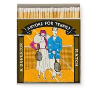 Luxury Matches, Giant Matchbox Gift, Anyone for Tennis Match Box, XL Long Matches, Candles Gift, Extra Long Matches, Coloured Tip Matches, Fireside Matches
