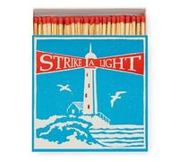 Luxury Matches, Giant Matchbox, Strike A Light Match Box Gift, Lighthouse Matchbox, XL Long Matches, Candles Gift, Extra Long Matches, Coloured Tips Matches, Coastal Gift