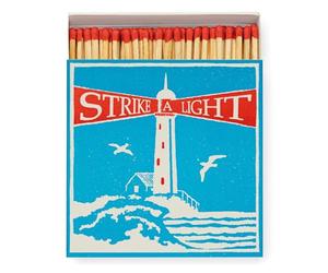 Luxury Matches, Giant Matchbox, Strike A Light Match Box Gift, Lighthouse Matchbox, XL Long Matches, Candles Gift, Extra Long Matches, Coloured Tips Matches, Coastal Gift