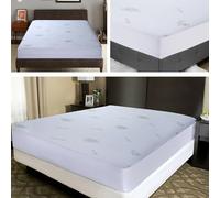 Luxury Mattress Cover Protector Alovera Fitted Sheet Anti Bed Bug Mattress Case Protector (Single (90 * 190 * 30) cm)
