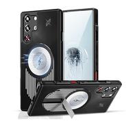 Luxury Metal magnetic Cooling Bracket Case Compatible with ZTE Nubia RedMagic 10 Pro+(Black,For 10Pro)