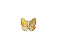 Luxury Micro-inlaid Zircon No Trace Magnet Buckle Flower Brooches for Women Exquisite Lovely Design Animal Accessories Pin Jewel(AMSX104-ye)