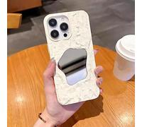 Luxury Mirror Case For iphone 14 13 12 11 X XR XS Pro Max 7 8 Plus 3D Touching Bark Pattern Glossiness Soft Silicone Cover Case,White,For iPhone 13Pro Max