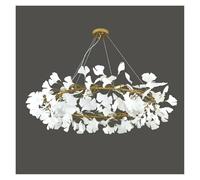 Luxury Modern Crystal Ginkgo Leaf Living Room Lights Dining Room Pendant Bedroom Hanging Ceiling Lamps, Home décor