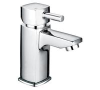 Luxury Modern Cube Standard Mono Basin Mixer - Chrome