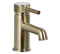 Luxury Modern Mono Basin Mixer - Brushed Brass