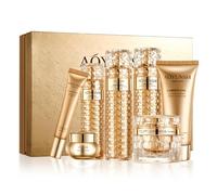 Luxury Moisturising Skin Care Gift Set with Cordyceps Extract - Includes Facial Cleanser, Balm, Eye Cream and 4 Essence Set (Water, Serum, Emulsion, Cream)