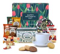 Luxury Mother’s Day Afternoon Tea Hamper - English Tea & Assorted Fudge Tin with Walkers Shortbread Biscuits - Food Gift for Mum, Nan or Wife by Hattie’s Gifts