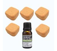 Luxury Mother’s Day Spa Gift Set - 5X Jumbo 80g Revitalise Shower Steamers (Orange & Bergamot) & 10ml Pure Eucalyptus Essential Oil - Invigorating Morning Energy Pamper Hamper for Mum