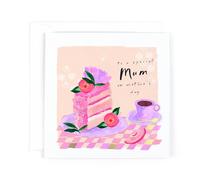 Luxury Mother's Day Card To A Special Mum, With Satin Gold Foil Finish - Sardinia Collection Greeting Card by Hotchpotch London Size 6 x 6 inches
