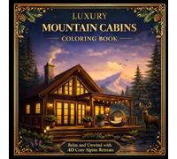 Luxury Mountain Cabins Coloring Book: Cozy Alpine Cabins and Relaxing Nature Scenes (The Luxury Nature Escape Series)