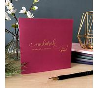 Luxury Mubarak Gold Foiled Greeting Card Islamic Cards, Muslim Cards, Congratulations Cards - Hot Foiled