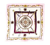 Luxury Mulberry Silk Small Square Scarf for Women - Premium Printed with Gift Bag, 51 x 51 cm