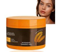 Luxury Natural Intensive Dark Tanning Gel and Cream - Outdoor Accelerator for Face, Beach Travel and Sunbed - Brown