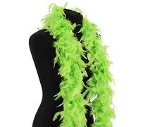 Luxury Neon Green Feather Boa - 80g - 180cm