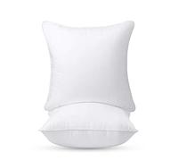 Luxury New White Hollowfibre Cushion Pad Inner Insert 22x22,Pack2-100% Natural Anti Dust Mite And Down Proof Cover - Non Allergenic Polyester Filling