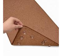 Luxury Non Slip Bath Mat Non-Slip Soft Foam Bath Mats for Bathtub, Bath Mat with Drain Holes, Suction Cups; 91x43cm, Brown