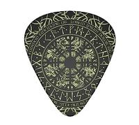 Luxury Norse Viking Vegvisir runic compass Guitar pick Fashion Guitar Picks Suitable for Acoustic Guitar Electric Guitar Bass 0.46mm/0.71mm/0.96mm