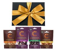 Luxury Nuts Snacks Hamper Gift | Chocolate Almonds, Salted Caramel Hazelnuts, Caramelised Cashews & Peanuts | Food Hamper Gifts for Men and Women | Gifts for Him and Her by WALTNEYS