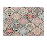 Luxury Oriental Tile Rug Benjamin Tate Design Natural Large