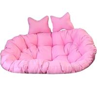 Luxury Outdoor Double Hammock Swing Chair Cushion Rectangular Pink Cushion for Egg Chairs & Loveseats Comfortable Patio Seating Accessory Ideal for Relaxation