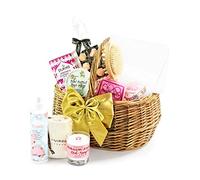 Luxury Pamper Gift Basket - Spa Style Pampering Set with Tea, Prosecco Truffles, Candle, Bath Bomb - Spa & Bath Gift Sets for Her, from Regency Hampers