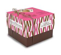 Luxury Panettone with Strawberries & Dark Chocolate Chips 750g Traditional Italian Cake with Italian barn eggs, Wildflower honey