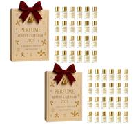 Luxury Perfume Advent Calendar, 24 Days Mini Fragrances Set, Unisex Travel-Size Collection Designer Perfumes, Premium Holiday Countdown Gifts Box (2Set(48pcs))
