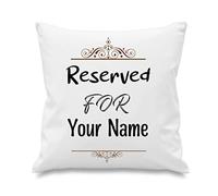 Luxury Personalised Reserved Cushion Covers - Print Any Name OR Text Customised! Print Kids, Mum, Dad Name! Personalized Pillow Covers 40cm x 40cm