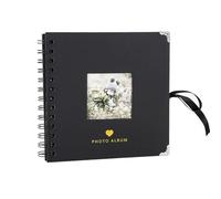 Luxury Personalized Photo Album DIY Scrapbook Personal Memory Holiday Family Book Black With Window 30 Pages