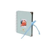 Luxury Personalized Photo Album DIY Scrapbook Personal Memory Holiday Family Book Pearl Blue With Window 30 Pages